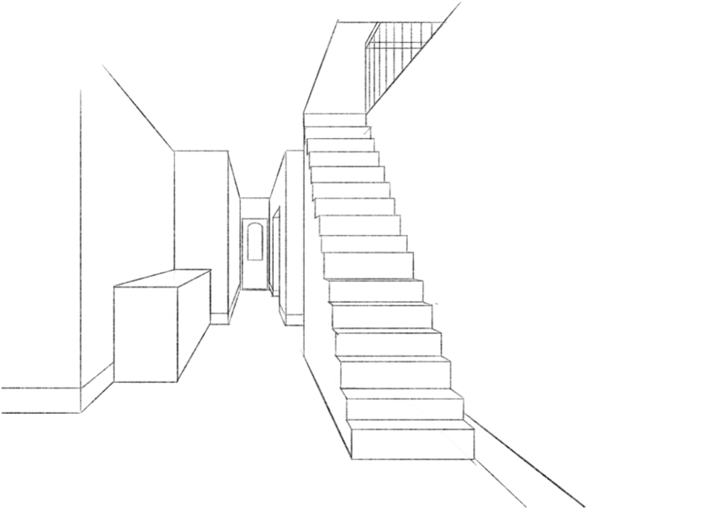 ズボラ建築学生によるパースの描き方 遠近法とは 高専tutuuraura